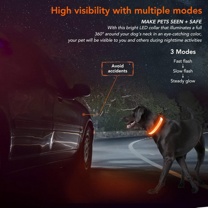 LuxeLight LED Dog Collar